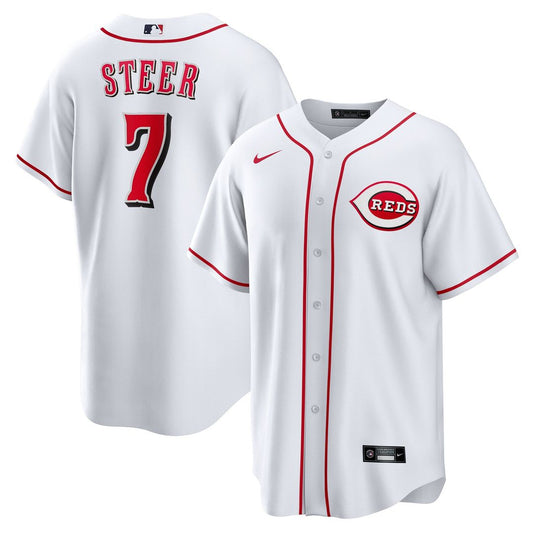 Cincinnati Reds Spencer Steer Nike Home Replica Jersey - White