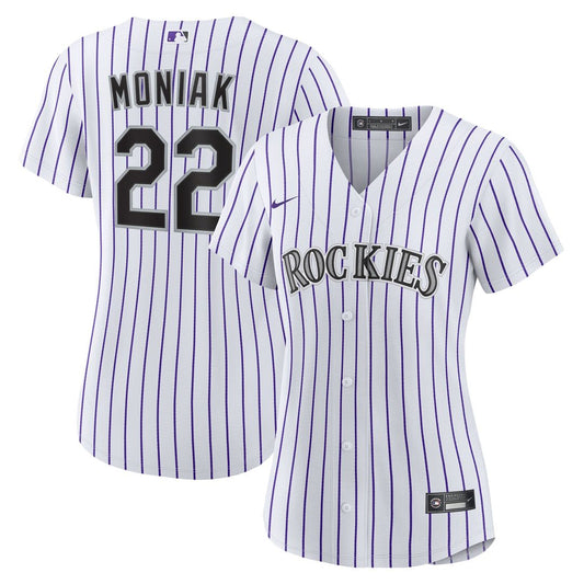 Colorado Rockies Mickey Moniak Nike Women's Home Replica Jersey - White
