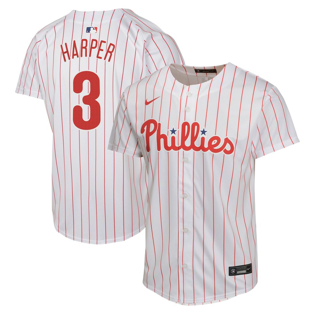 Philadelphia Phillies Bryce Harper Nike Youth Home Game Jersey - White