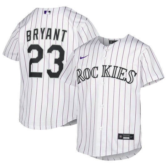 Colorado Rockies Kris Bryant Nike Youth Alternate Replica Jersey - White