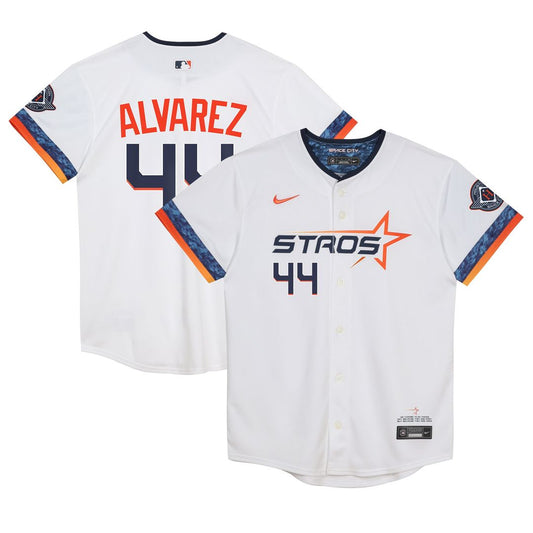 Houston Astros Yordan Alvarez Nike Preschool 2025 City Connect Limited Jersey - White