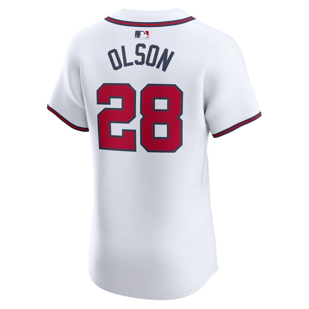 Atlanta Braves Matt Olson Nike Home Elite Jersey - White