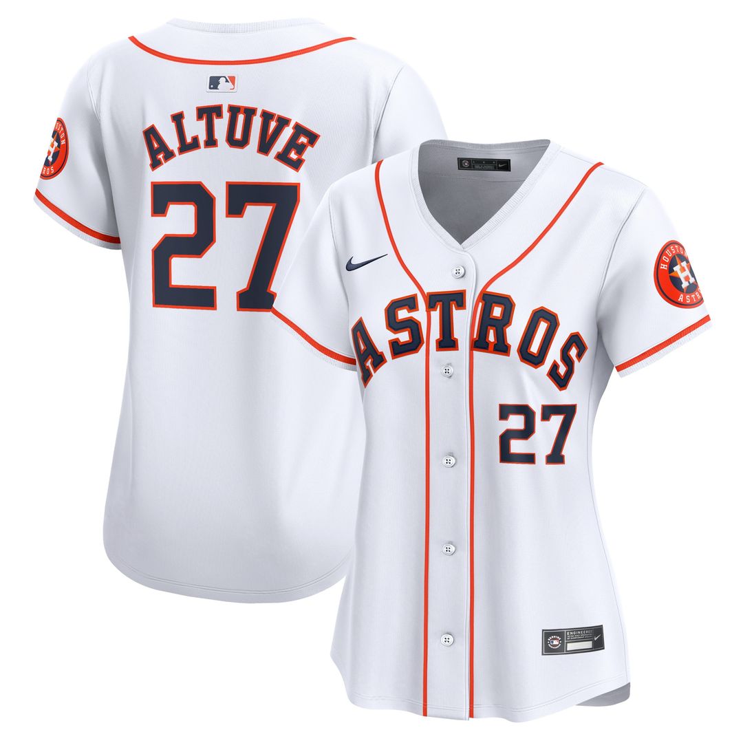 Houston Astros Jose Altuve Nike Women's Home Limited Jersey - White