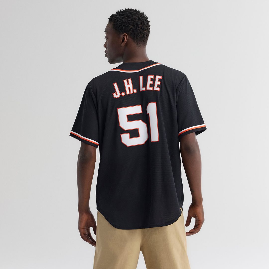 San Francisco Giants Jung Hoo Lee Nike Fashion Replica Black Out Jersey