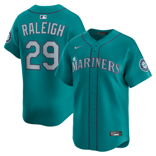 Seattle Mariners Cal Raleigh Nike Alternate Limited Jersey - Teal