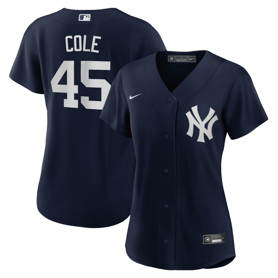 New York Yankees Gerrit Cole Nike Women's Alternate Replica Jersey - Navy