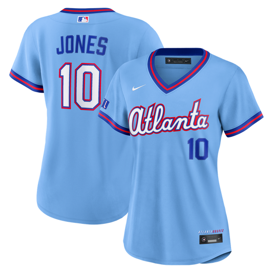 Atlanta Braves Chipper Jones Nike Women's 2026 City Connect Stadium Jersey - Powder Blue