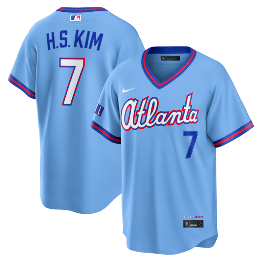 Atlanta Braves Ha - Seong Kim Nike 2026 City Connect Stadium Jersey - Powder Blue