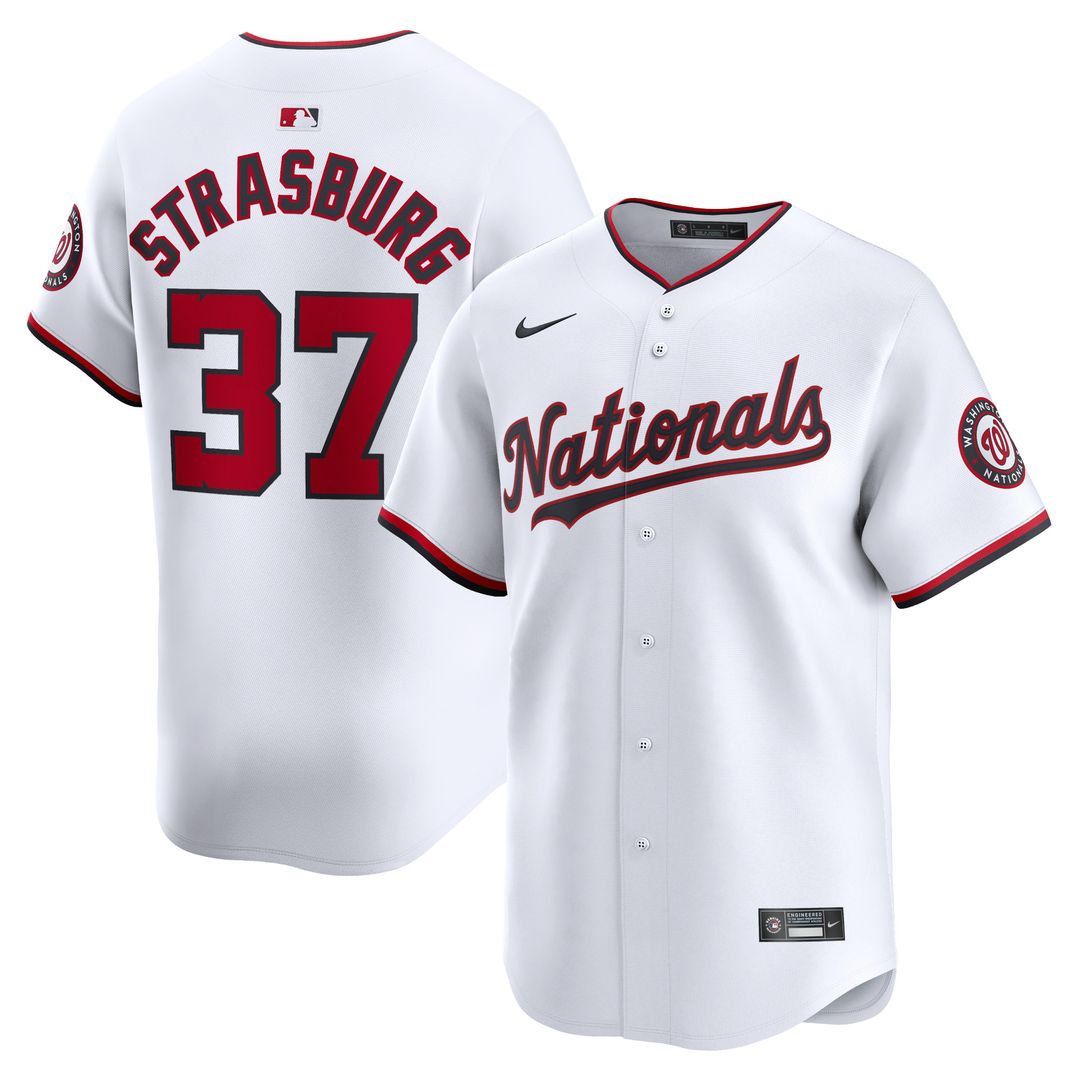 Washington Nationals Stephen Strasburg Nike Home Limited Jersey - White