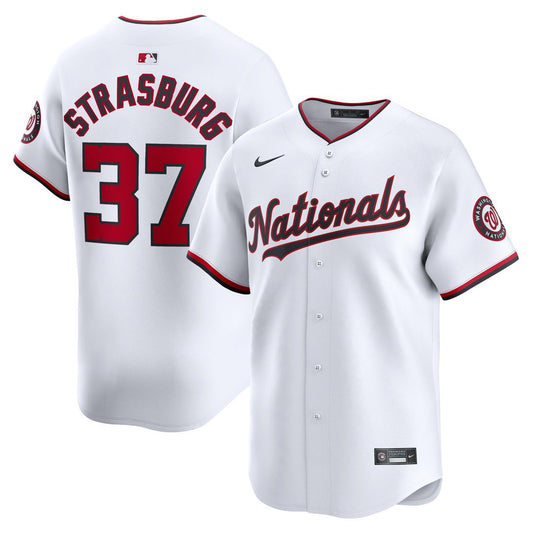 Washington Nationals Stephen Strasburg Nike Home Limited Jersey - White