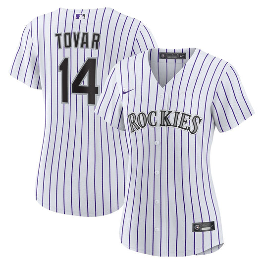 Colorado Rockies Ezequiel Tovar Nike Women's Home Replica Jersey - White