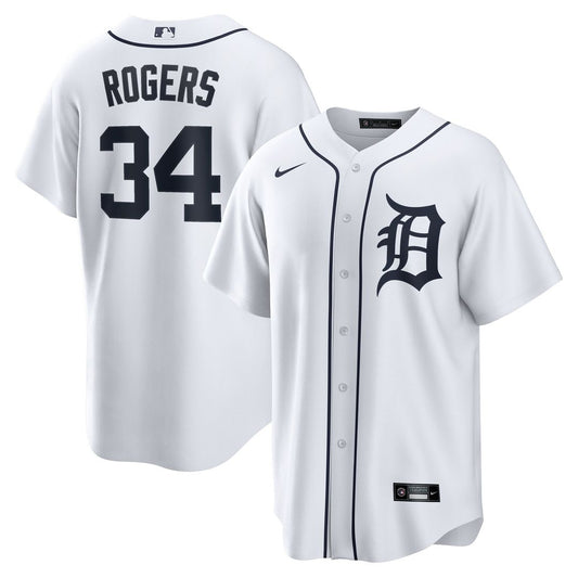 Detroit Tigers Jake Rogers Nike Home Replica Jersey - White