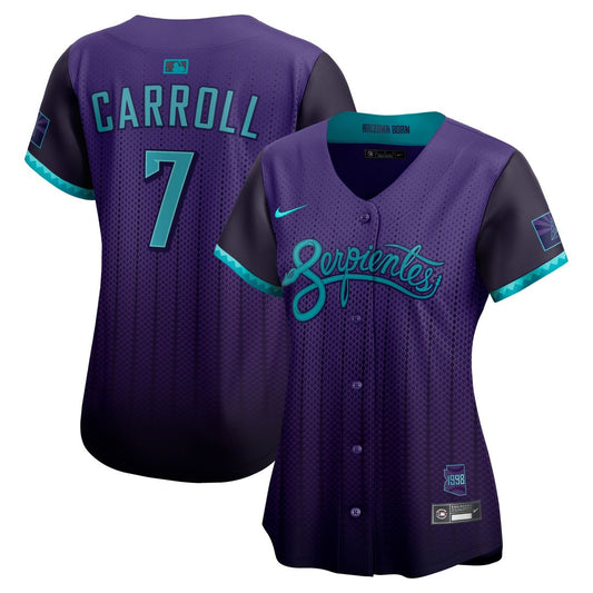 Arizona Diamondbacks Corbin Carroll Nike Women's 2025 City Connect Limited Jersey - Purple