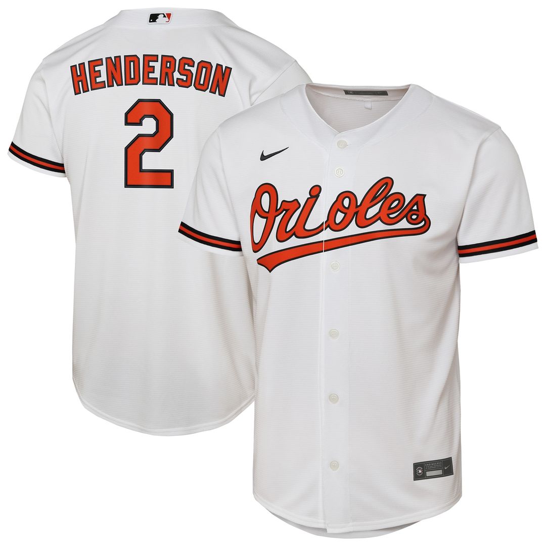 Baltimore Orioles Gunnar Henderson Nike Youth Home Replica Jersey - White