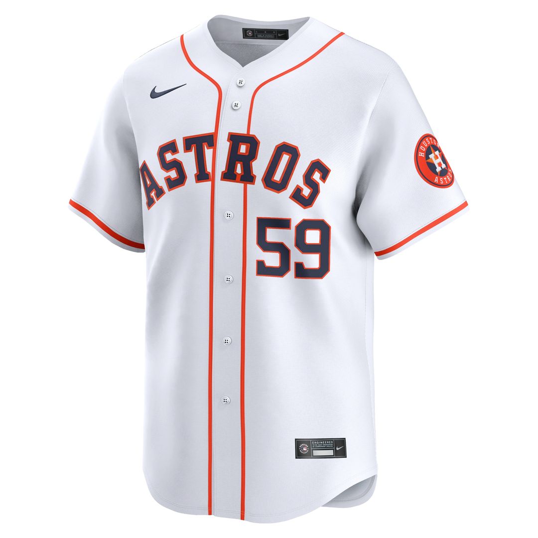 Houston Astros Framber Valdez Nike Home Limited Jersey - White