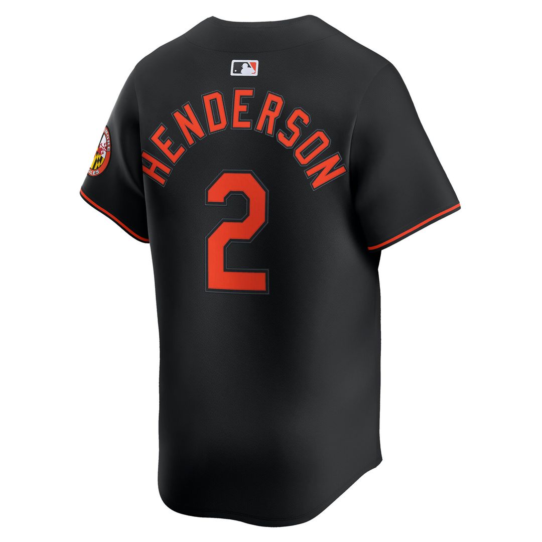Baltimore Orioles Gunnar Henderson Nike Alternate Limited Jersey - Black