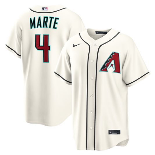 Arizona Diamondbacks Ketel Marte Nike Home Replica Jersey - Cream