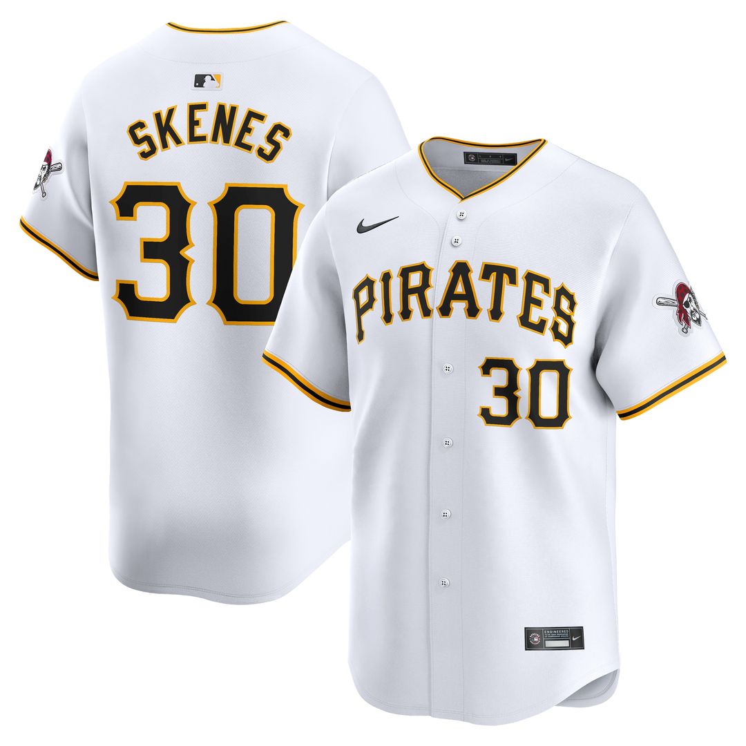 Pittsburgh Pirates Paul Skenes Nike Home Limited Jersey - White
