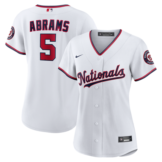 Washington Nationals CJ Abrams Nike Women's Home Replica Jersey - White