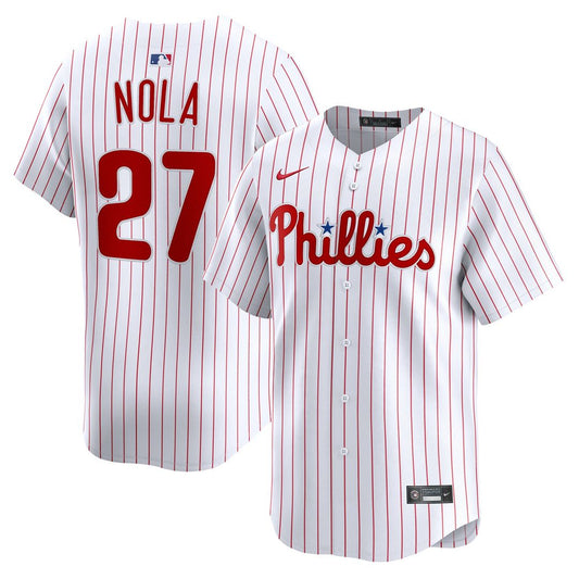 Philadelphia Phillies Aaron Nola Nike Home Limited Jersey - White