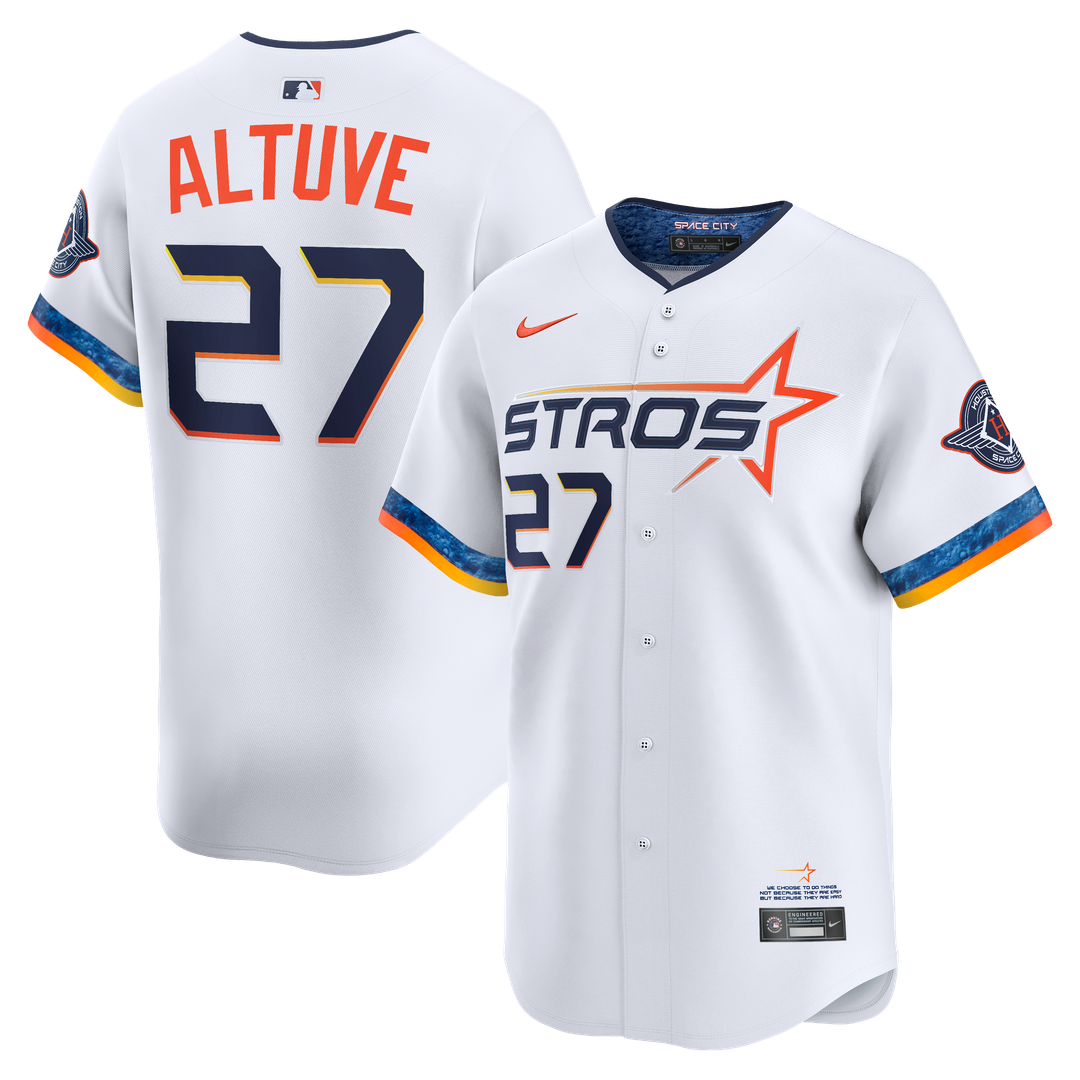 Houston Astros Jose Altuve Nike 2025 City Connect Limited Jersey - White