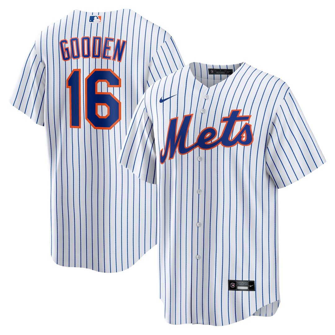 New York Mets Dwight Gooden Nike Home Replica Jersey - White