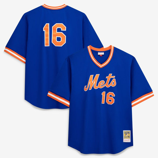 New York Mets Dwight Gooden Profile Big & Tall Cooperstown Mesh Batting Practice Jersey - Royal