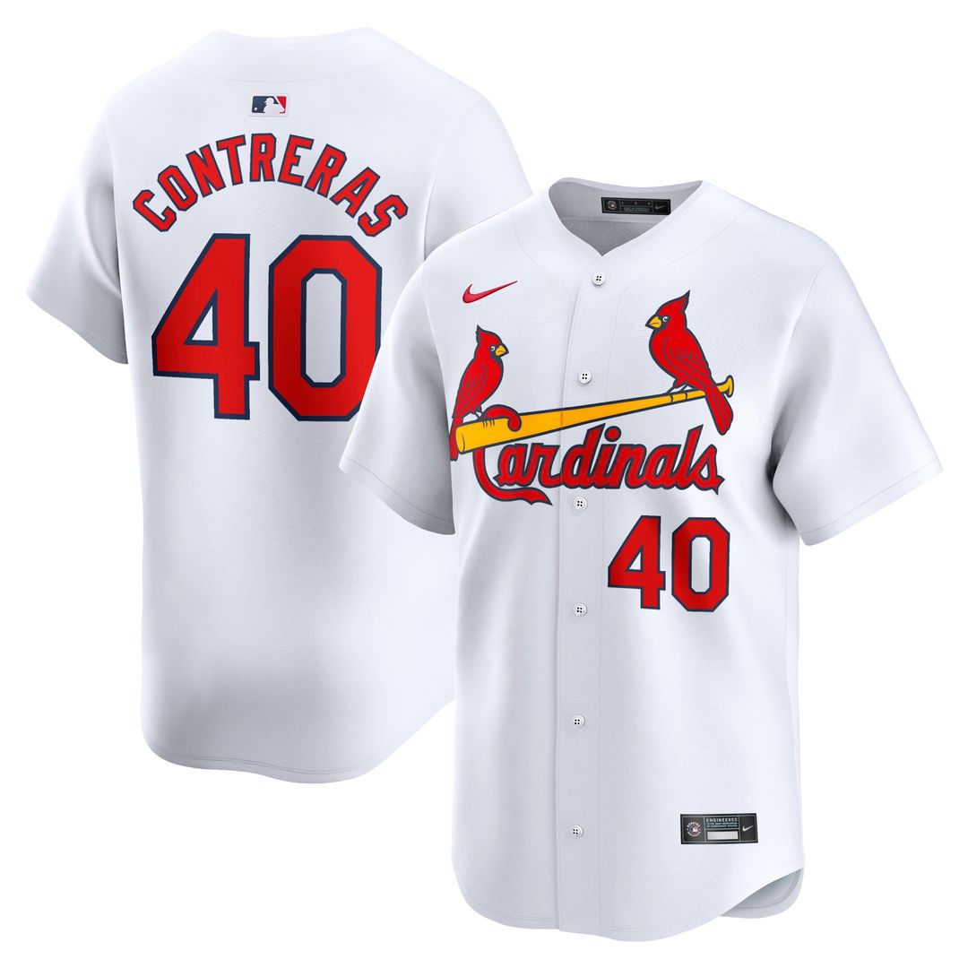 St. Louis Cardinals Willson Contreras Nike Home Limited Jersey - White