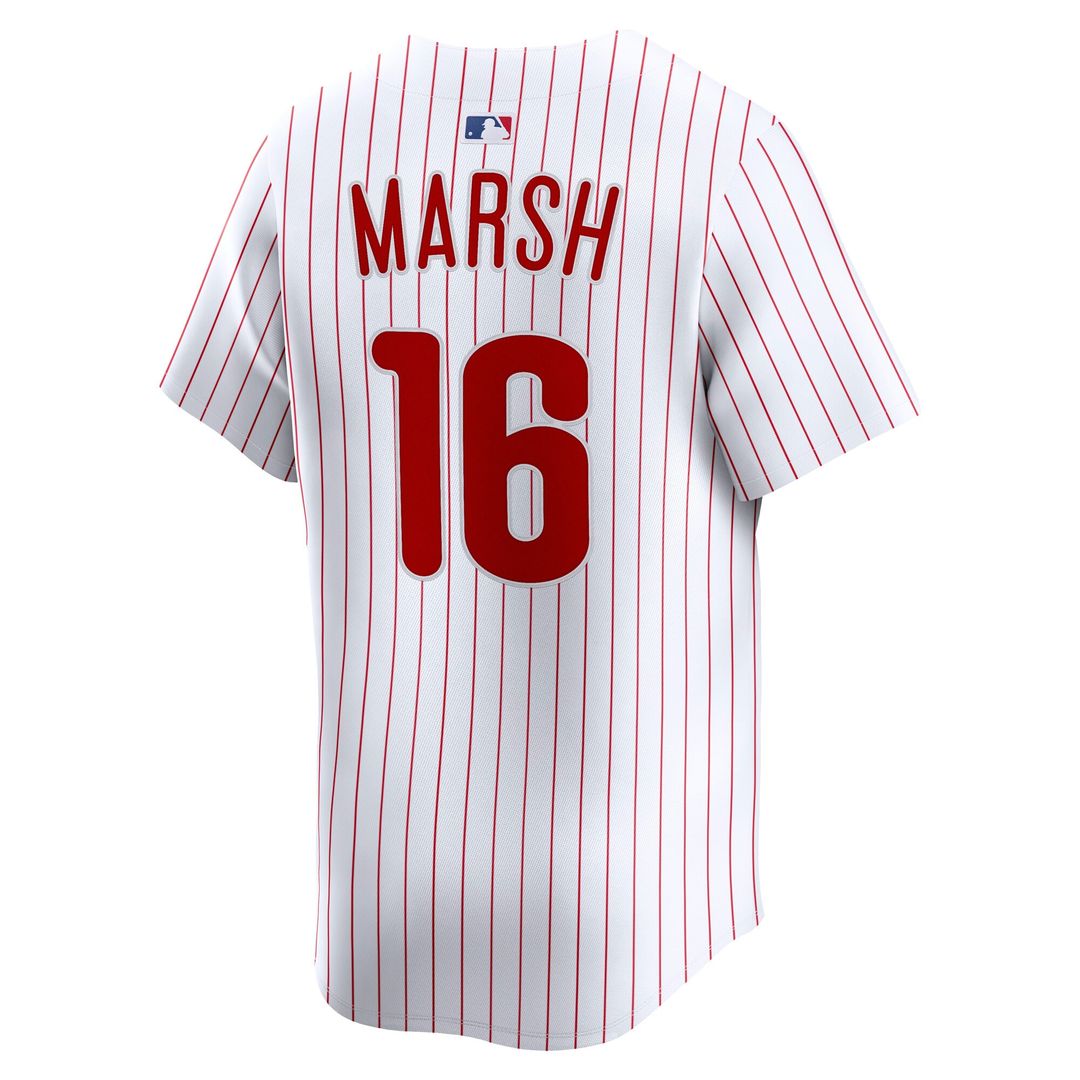 Philadelphia Phillies Brandon Marsh Nike Home Limited Jersey - White
