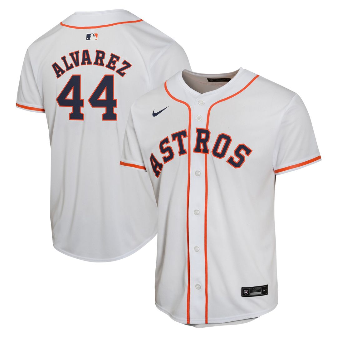 Houston Astros Yordan Alvarez Nike Youth Home Game Jersey - White