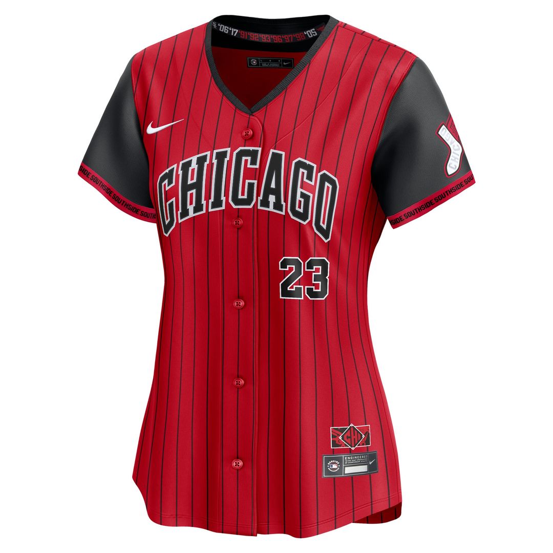 Chicago White Sox Andrew Benintendi Nike Women's 2025 City Connect Limited Jersey - Red/Black