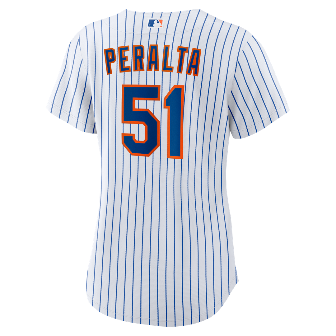 New York Mets Freddy Peralta Nike Women's Home Replica Jersey - White