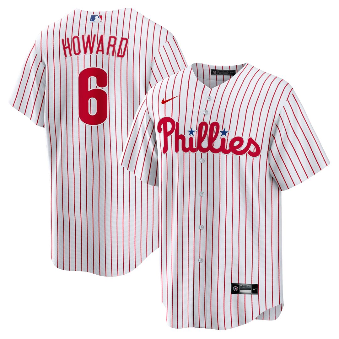 Philadelphia Phillies Ryan Howard Nike Replica Jersey - White