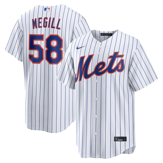 New York Mets Tylor Megill Nike Home Replica Jersey - White