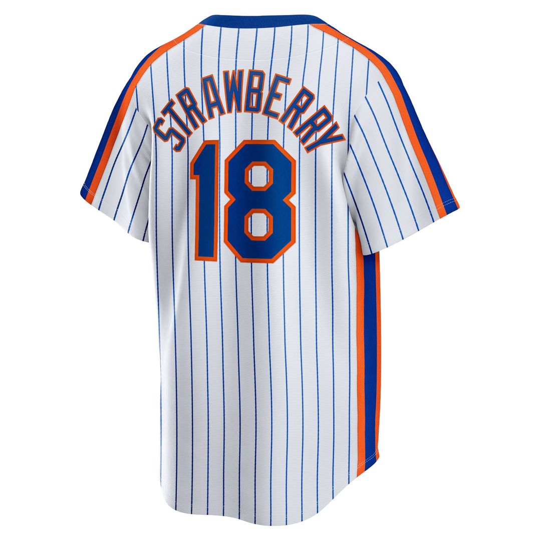 New York Mets Darryl Strawberry Nike Home Cooperstown Player Jersey - White