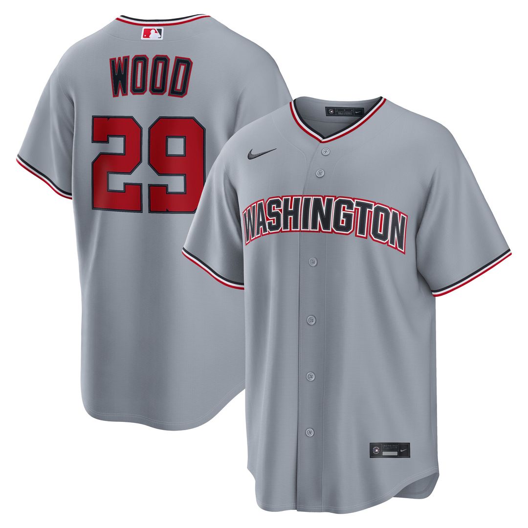 Washington Nationals James Wood Nike Alternate Replica Jersey - Navy
