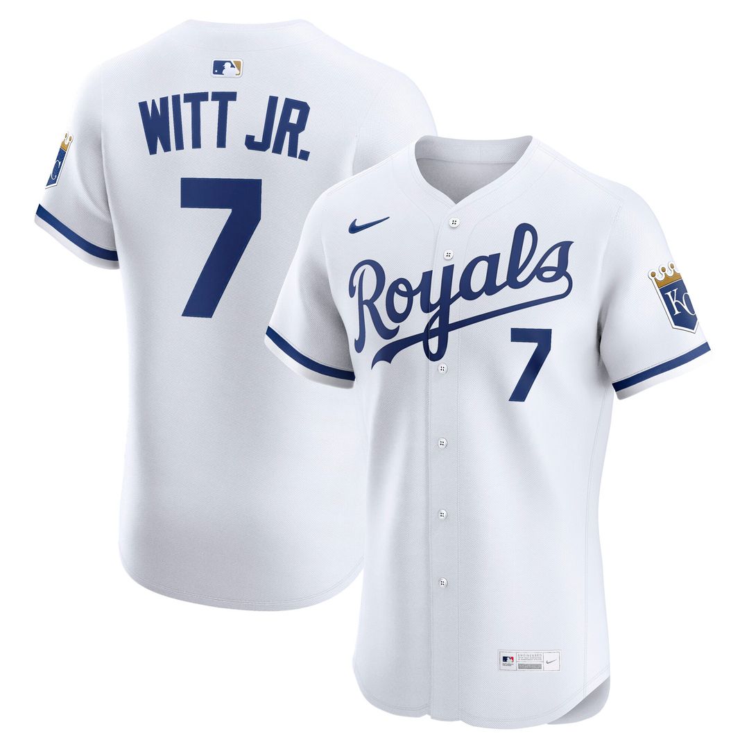 Kansas City Royals Bobby Witt Jr. Nike Alternate 2 Elite Jersey - Royal