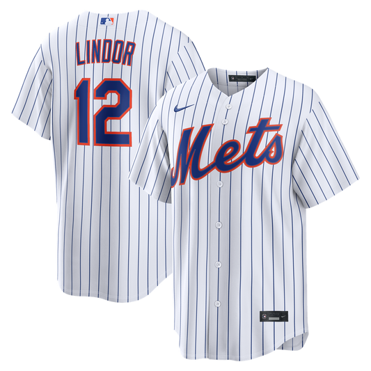 New York Mets Francisco Lindor Nike Home Replica Jersey - White