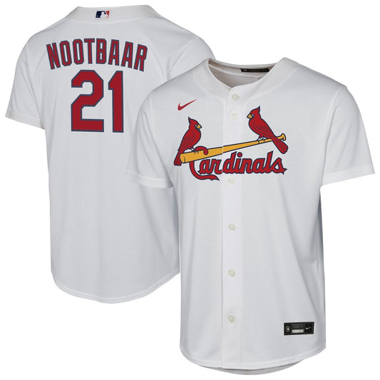 St. Louis Cardinals Lars Nootbaar Nike Youth Home Replica Jersey - White