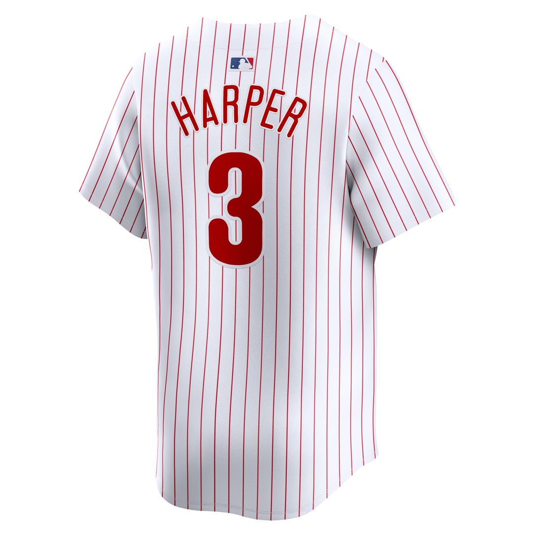 Philadelphia Phillies Bryce Harper Nike Home Limited Jersey - White