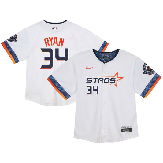 Houston Astros Nolan Ryan Nike Toddler City Connect 2025 Limited Jersey - White