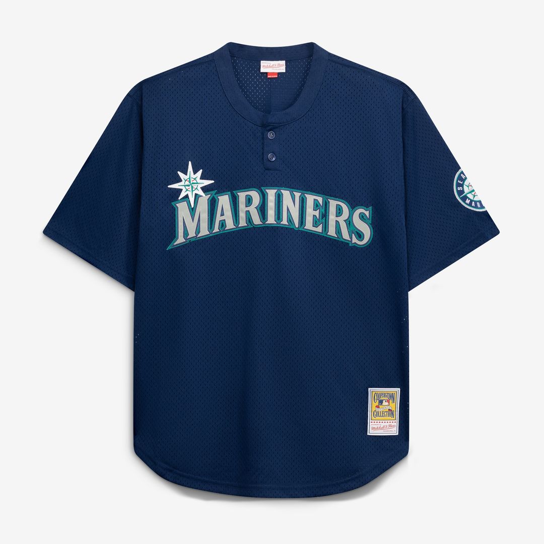 Seattle Mariners Ken Griffey Jr. Mitchell & Ness Big & Tall Cooperstown Mesh Batting Practice Jersey - Royal