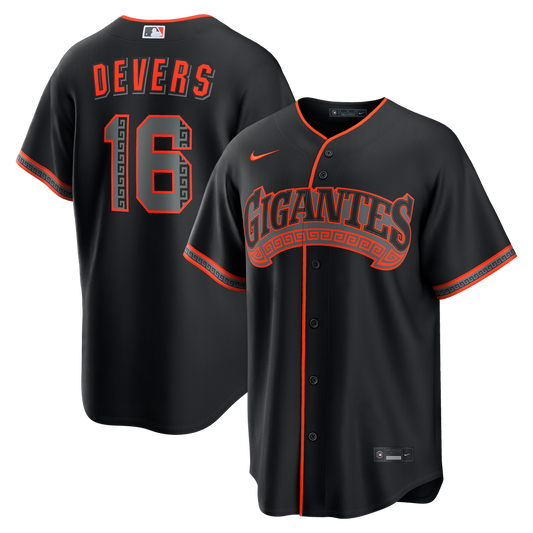 San Francisco Giants Rafael Devers Nike Alternate Replica Jersey - Black