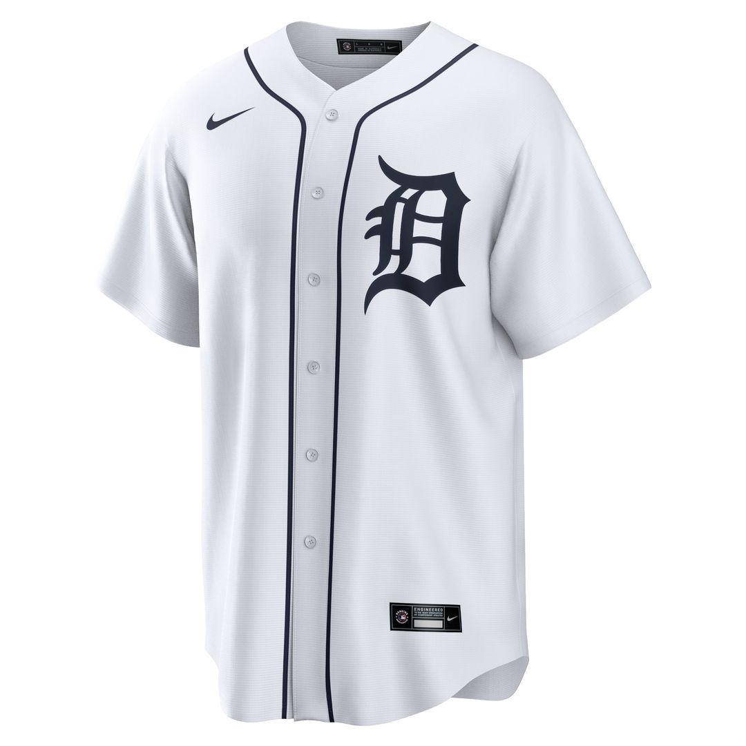 Detroit Tigers Javier Baez Nike Home Replica Jersey - White