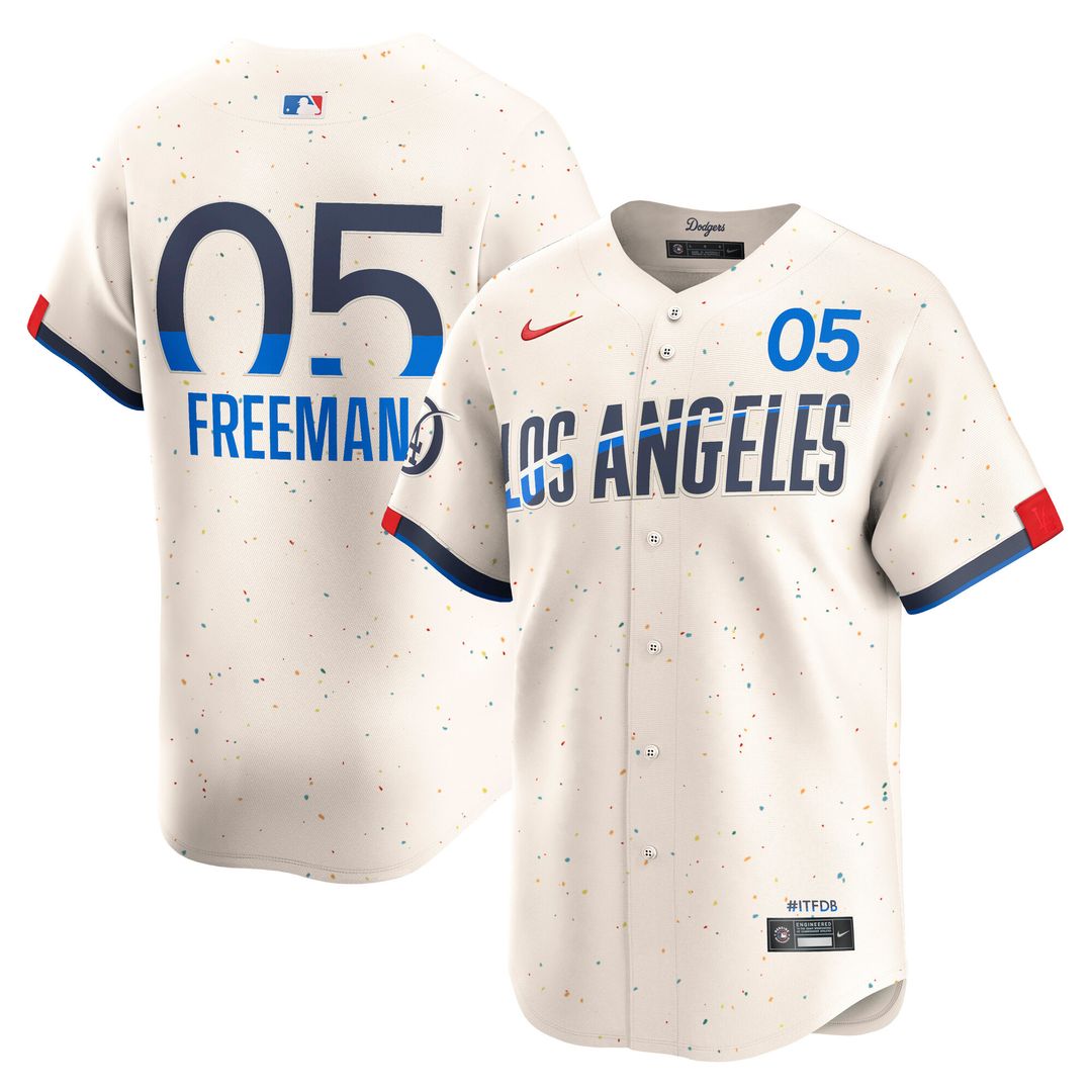 Los Angeles Dodgers Freddie Freeman Nike City Connect Limited Jersey - Cream