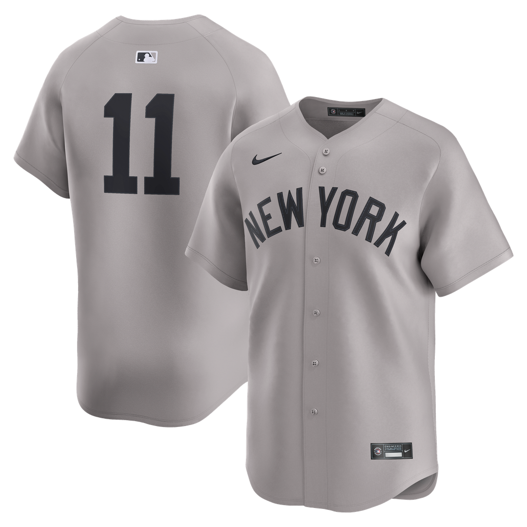New York Yankees Anthony Volpe Nike Road Limited Jersey - Gray