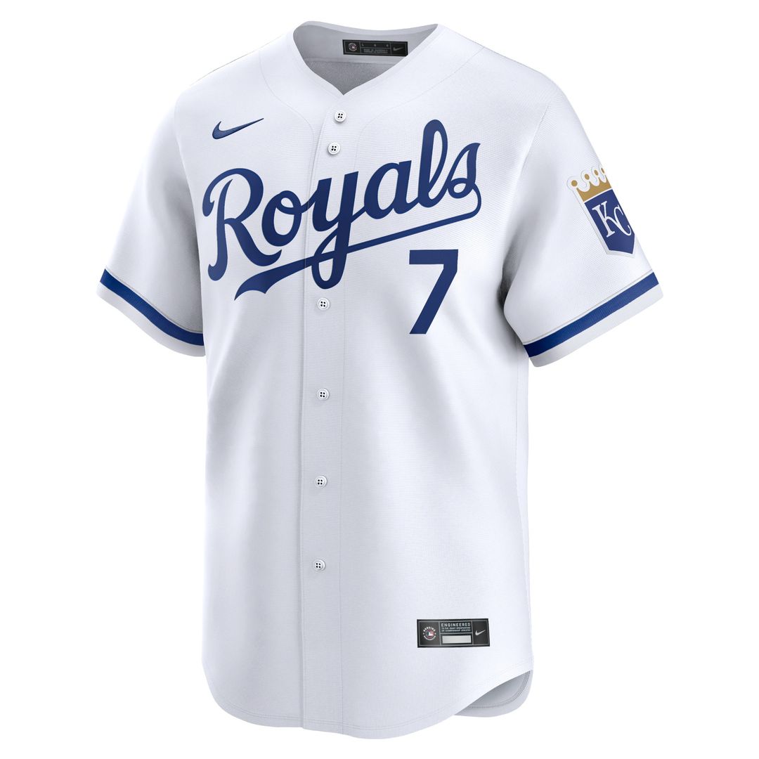 Kansas City Royals Bobby Witt Jr. Nike Home Limited Jersey - White