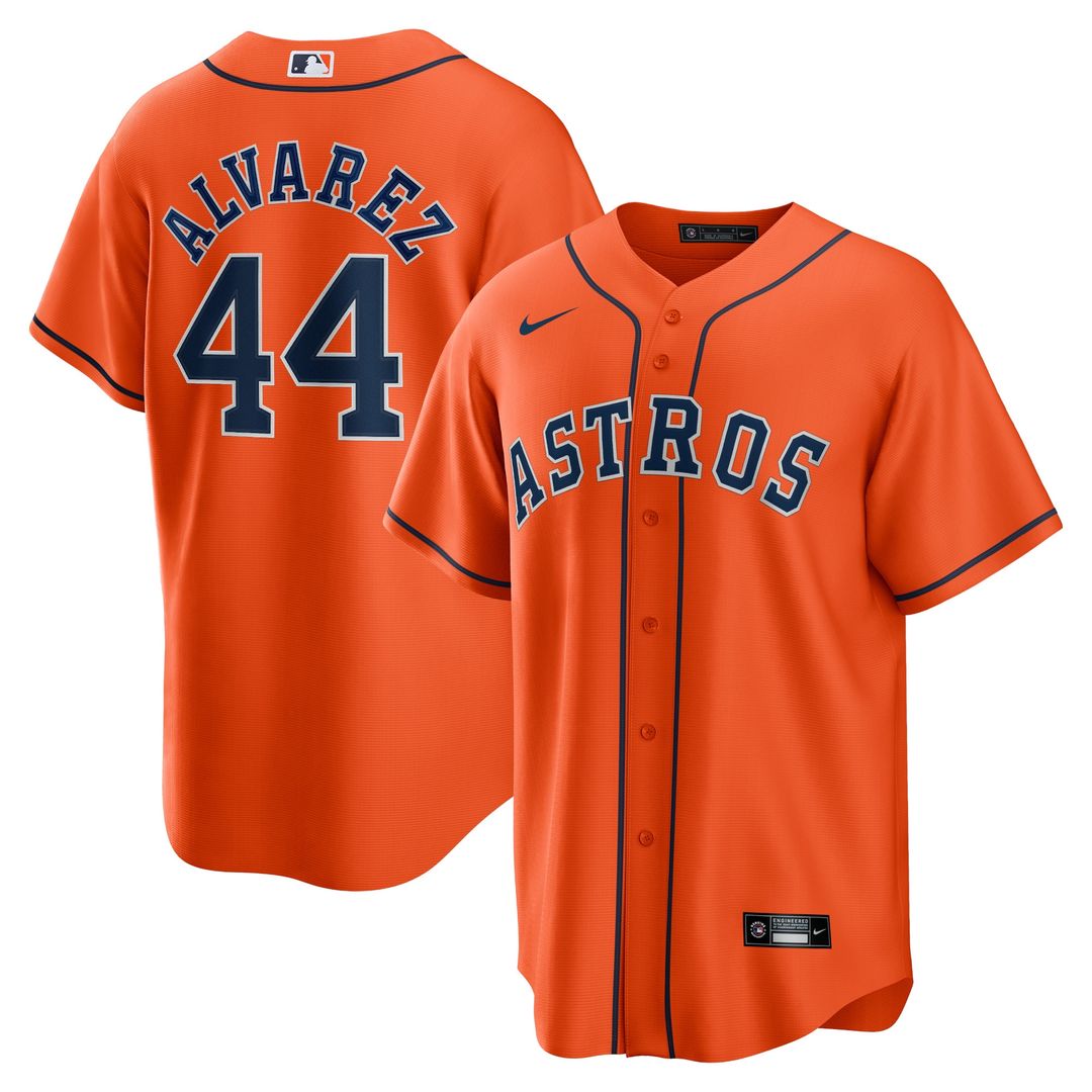 Houston Astros Yordan Álvarez Nike Alternate Replica Jersey - Orange