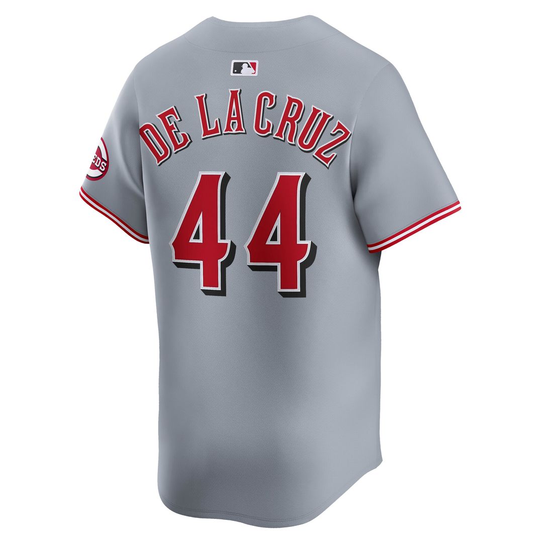 Cincinnati Reds Elly De La Cruz Nike Road Limited Jersey - Gray