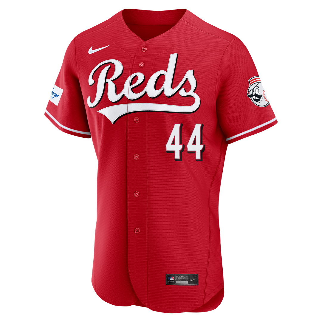 Cincinnati Reds Elly De La Cruz Nike Home Authentic Sponsor Patch Jersey - White
